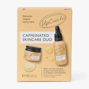 UpCircle Caffeinated Skincare Duo Eye Cream & Face Serum Vegan Full Size NIB
